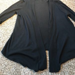 Black hanging cardigan
